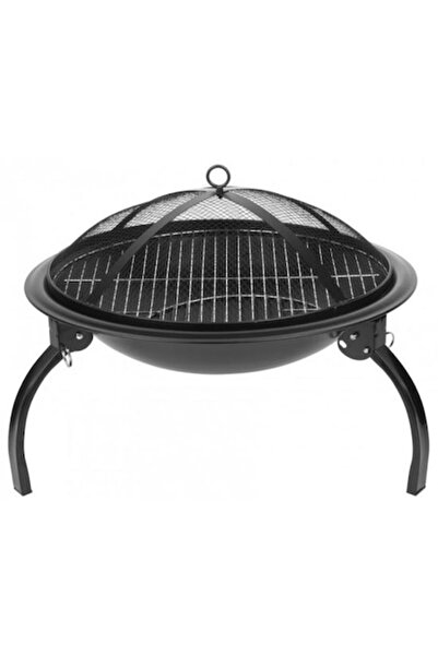 Strend Pro Grătar de grădină, rotund metalic, 54x25 cm, Homefire BBQ
