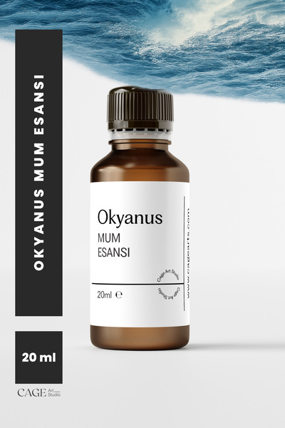 Cageartstudio Okyanus Mum Esansı 20 Ml, Yüksek Kalite Mum Esansı, Mum Koku Es...