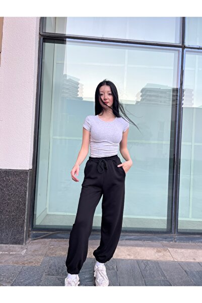 calade tr eşofman altı basic jogger pamuklu -kadın