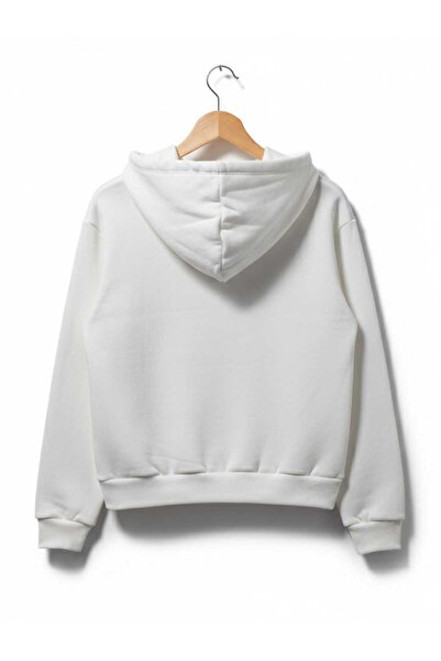 NiLi Детска суитшърт с качулка и сърцевиден принт