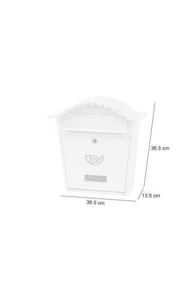 OEM White Mailbox 36.5x13.5x36.5 cm Napoleon B