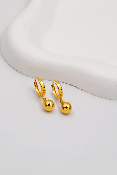 Bilezikci Top Altınlı 22 Ayar Sallantılı Küpe