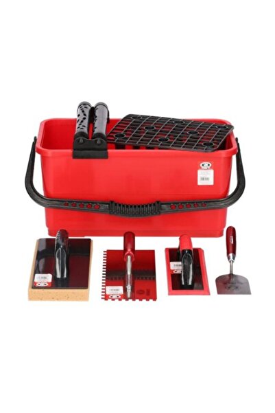 olejnik Set aplicare si spalare chit de rosturi cu galeata, gletiera zimti, mistrie, 2 driste,