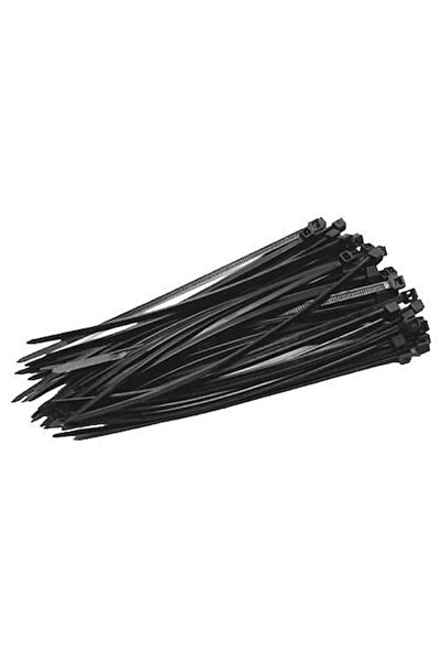 Strend Pro Bride de cablu din plastic negre 4,8x400 mm, set de 50,