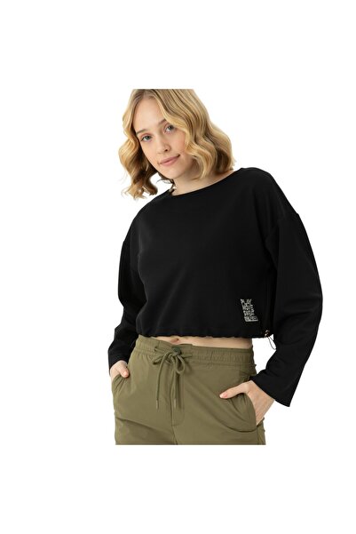 U.S. Polo Assn. Crop Swea guler rotund pentru femei tricou