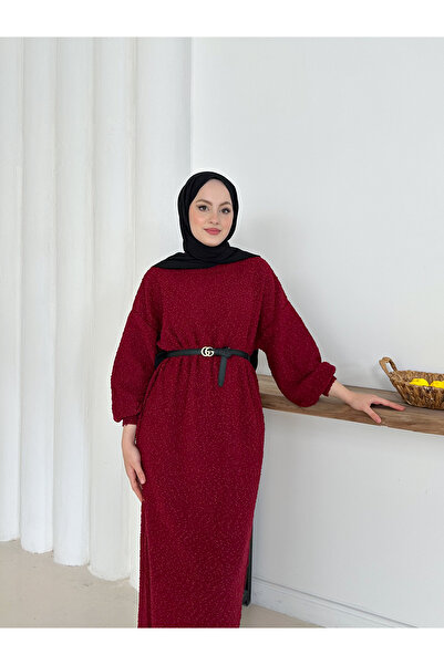 sorisso Πλεκτό φόρεμα με λεπτομέρεια από κορδόνι από έντομα