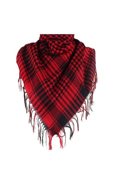 SINGLE SWORD SS Kareli Askeri Puşi, Şal, Poşi Bordo Renk