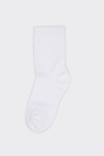 Panço Unisex Beyaz Çorap