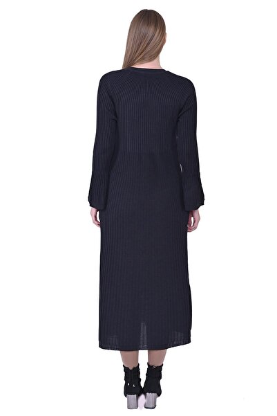 Invee Sea Shell Knitwear Wool Cardigan Anthracite