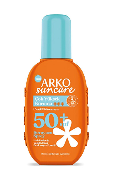 ARKO Sun Care SPF50+ Güneş Koruyucu Sprey – Yüksek UVA & UVB Koruması, 200 ml
