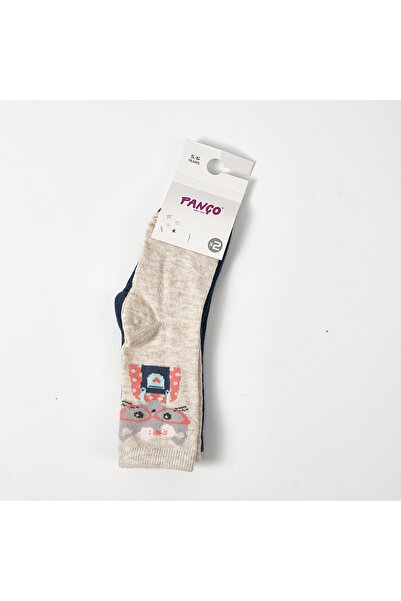 Panço Kız Renksiz Örme Çorap