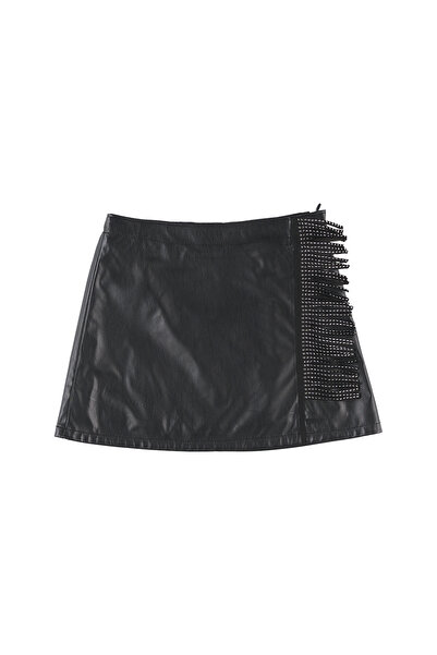 Panço Kız Siyah Dokuma Etek