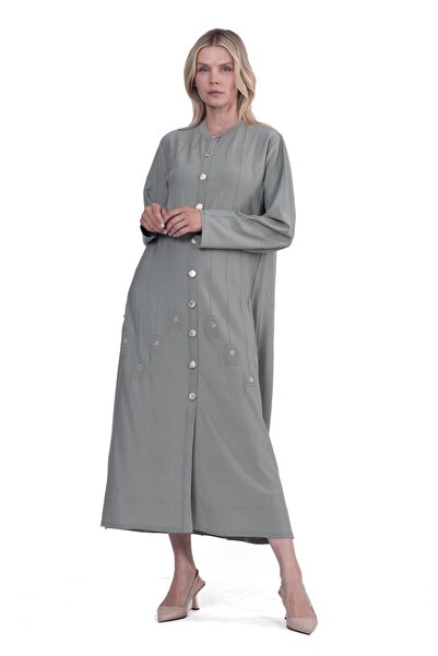 Invee سترة تريكو متموجة باللون الأزرق