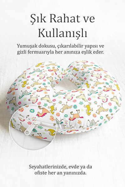 Evimde Bambaşka Šareni konj Sa deznom Pamuk paket jastuka za vrat - slatki cv...