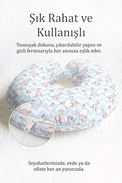 Evimde Bambaşka Slatka jagnje Sa deznom Pamuk paket jastuka za vrat - zabavni...