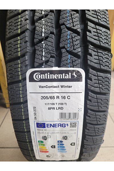 Continental 205/65R16C Van Contact Winter 107/105T (8 KAT) C YÜK TİPİ Set olarak (4 ADET) 2025 Üretim*