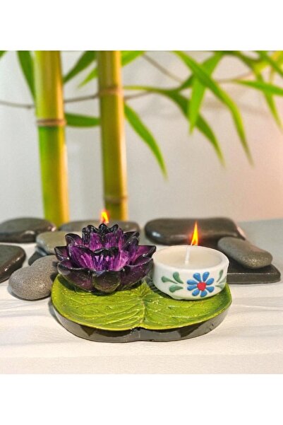 lstri Lotus çiçeği & Dekoratif Mumluk & Hediyelik eşya & mumluk & dekor süs D...