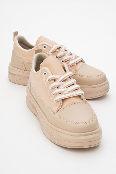 CCWAY AYAKKABI حذاء رياضي أنوراك نسائي باللون البيج