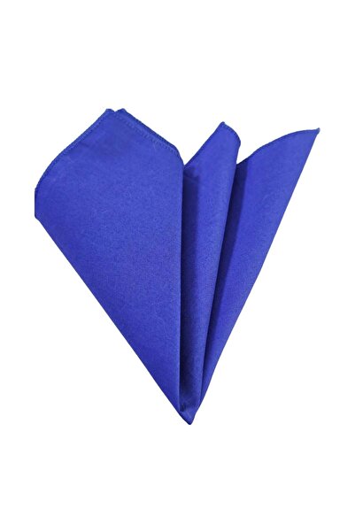 Exve Exclusive Saks Navy Poplin Cotton Woven Pocket Accessory Neck Kerchief