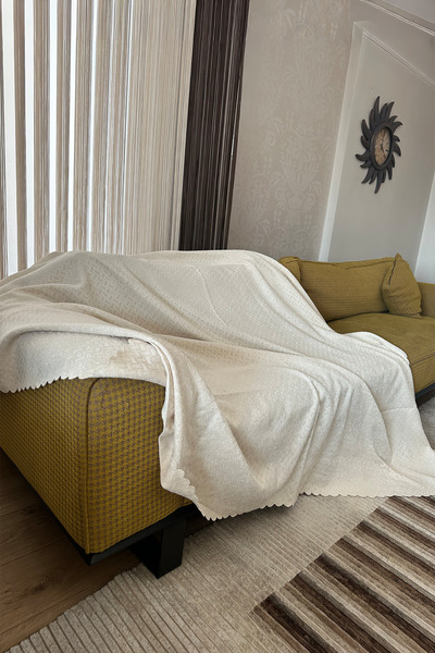 Sofline Velvet Chenille Sofa Cover, Non-Slip Couch Cover, Sofa Throw (180 X 220cm)