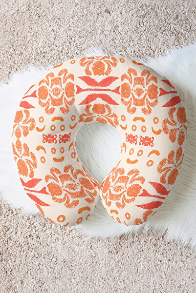 Evimde Bambaşka Pernă pentru gât din bumbac cu modele etnice - Pernă de călăt...