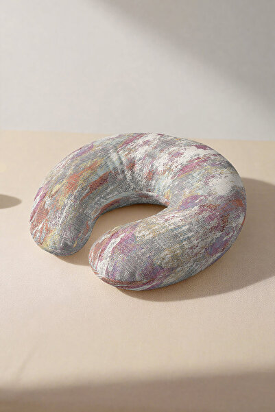 Evimde Bambaşka Pernă ergonomică pentru gât cu model etnic - Pernă moale de c...