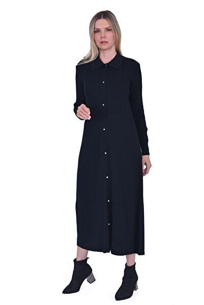 Invee كارديجان محبوك مضفر للشعر باللون الأسود