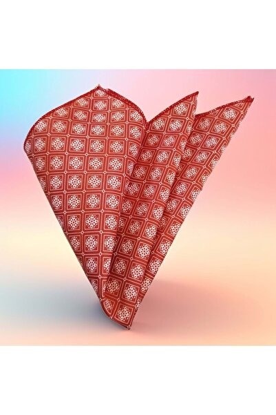 Exve Exclusive White Sailor Print on Burgundy Pes Pocket Accessory Collar Handkerchief