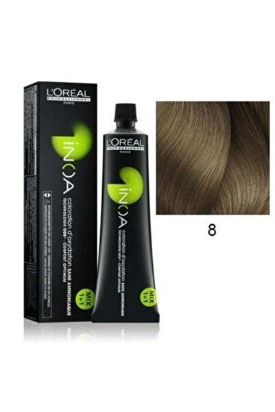 İNOA Permanent hair dye, ammonia-free, light blonde - 8, 60g