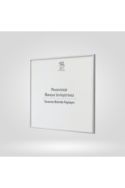 Tablomtr Silver Square Metal Framed Glass Blank Frame 1 Piece