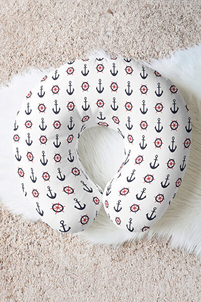 Evimde Bambaşka Pernă pentru gât cu tematică marinară - Pernă de călătorie cu...