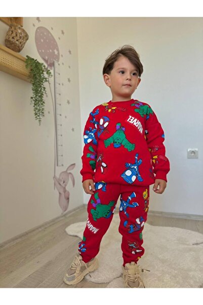 MİNİKO KİDS ERKEK ÇOCUK KARAKTER BASKILI 3 İPLİK EŞOFMAN TAKIMI