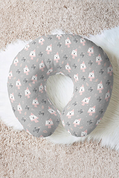 Evimde Bambaşka Pernă ergonomică pentru gât cu tematică de iarnă - Design dră...