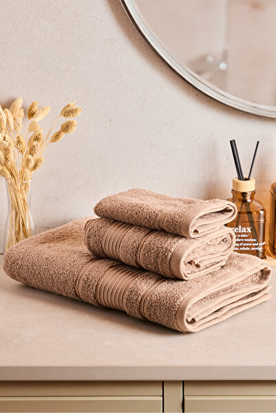 Perotti Towy Beige 100% бавовна, набір з 3 рушників для ванної кімнати