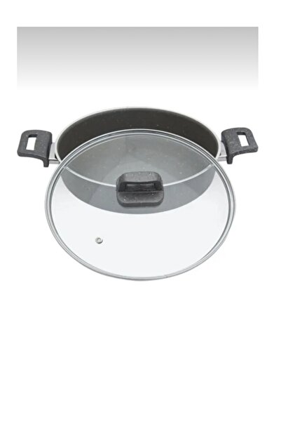 abnturk Kalın Granit Yanmaz Yapışmaz Basık Karnıyarık Pilav Tenceresi 24cm