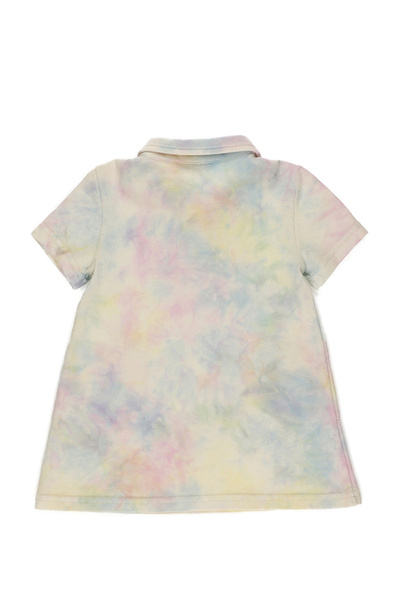 Panço Kız Beyaz Örme Polo Yaka Elbise