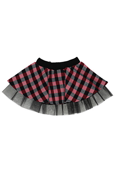 Panço Kız Kırmızı Dokuma Etek