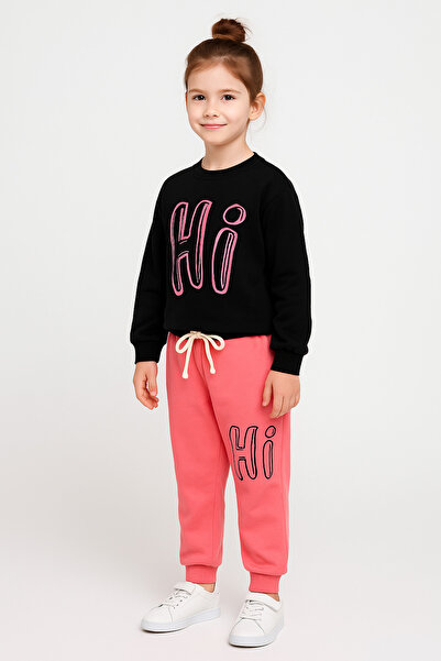 nudesse Girls' Bottom Top Tracksuit Set