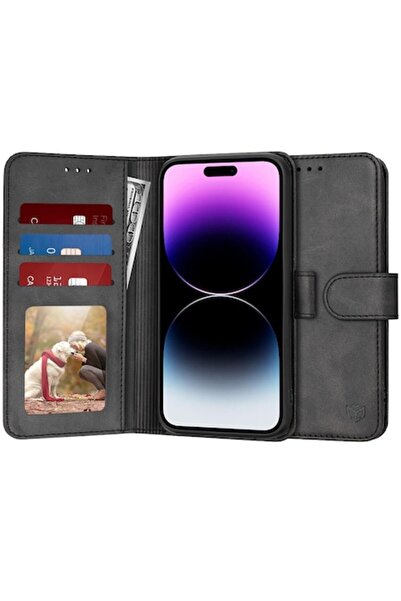 FILL Husă de înaltă protecție pentru iPhone 14 Pro Max, jurnal, L33, piele, c...