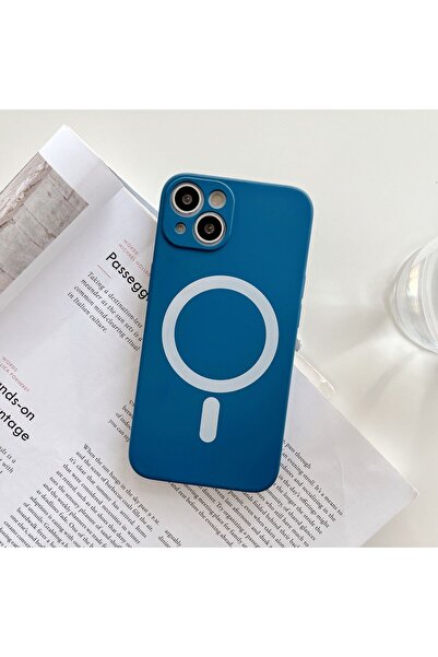 Apple MagSafe Silicone Case for iPhone 14 Pro Max, Camera Protection, Magnetic, Wireless Charging, Blue