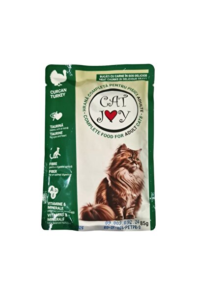 CATJOY Υγρή τροφή για γάτες με γεύση γαλοπούλας - Cat Joy, 85g* 24 τεμάχια