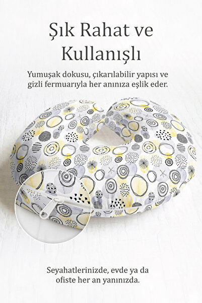 Evimde Bambaşka Moderni Geometrijski dezen ergonomski jastuk za vrat - minima...