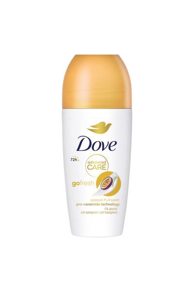 Dove Passion Fruit Antiperspirant Roll-On, 50ml - Long-Lasting Sweat & Odor Protection for Women