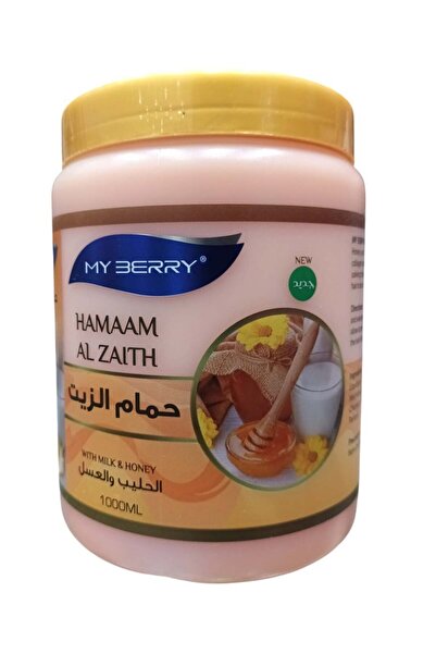 MY BERRY حمام الزيت بالعسل والحليب للشعر الجاف 1000مل