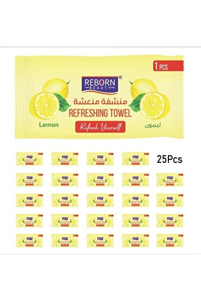 Reborn Beauty Rebron Beauty Refreshing Lemon Scented Towelettes 25 Pieces