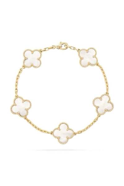 ElectraStore Brățară Alhambra cu Flori din Sidef Alb