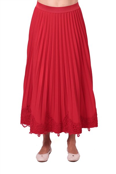 Invee Пола с плисета от марля RED