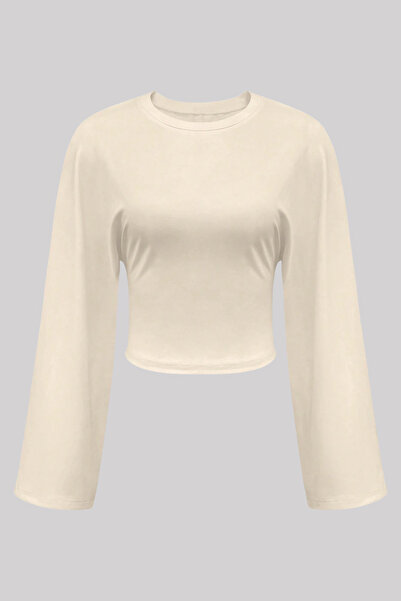 Tarz Cool Women's Long Sleeve Waist Fitted Blouse