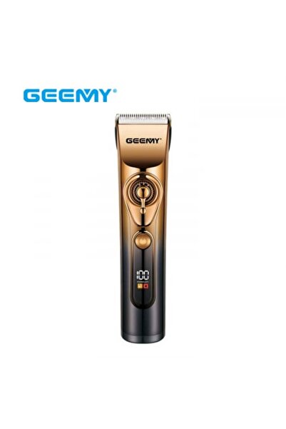 Geemy GM-595 3-in-1 Multifunction Trimmer, Waterproof, Titanium Blades, Black/Gold