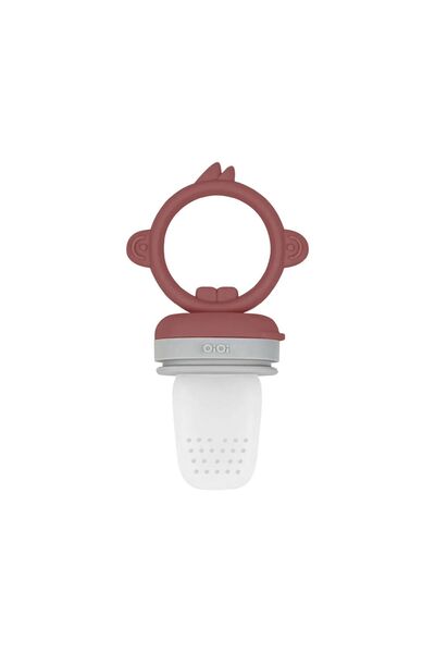 OiOi Silikon Püre Meyve Sebze Emziği Velvet Rose / Powder Grey